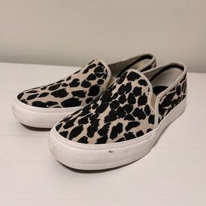 KEDS Double Decker Leopard Print Slip-on Size 9